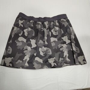 Banana Republic Camo Print Mini Skirt Cotton‎ Blend Casual Gray Size 10